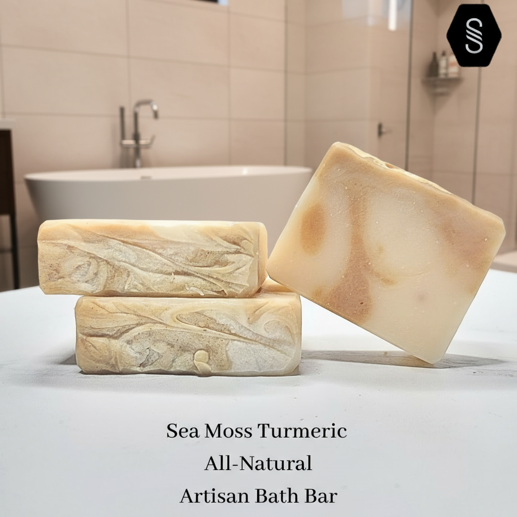 Strebors Sea Moss and Turmeric Artisan Soap