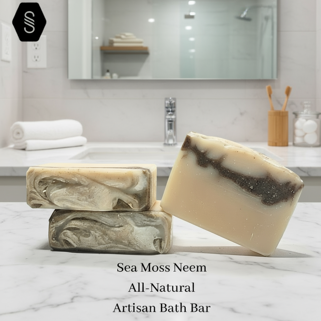 Strebors Sea Moss and Neem all-natural soap