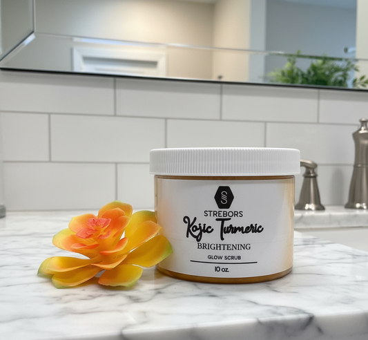A jar of Kojic Turmeric Scrub