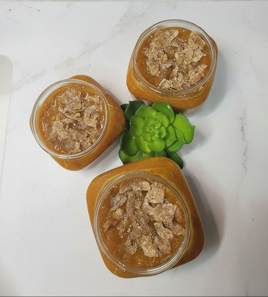 3 open Jars Strebors Turmeric African Black Soap Scrub