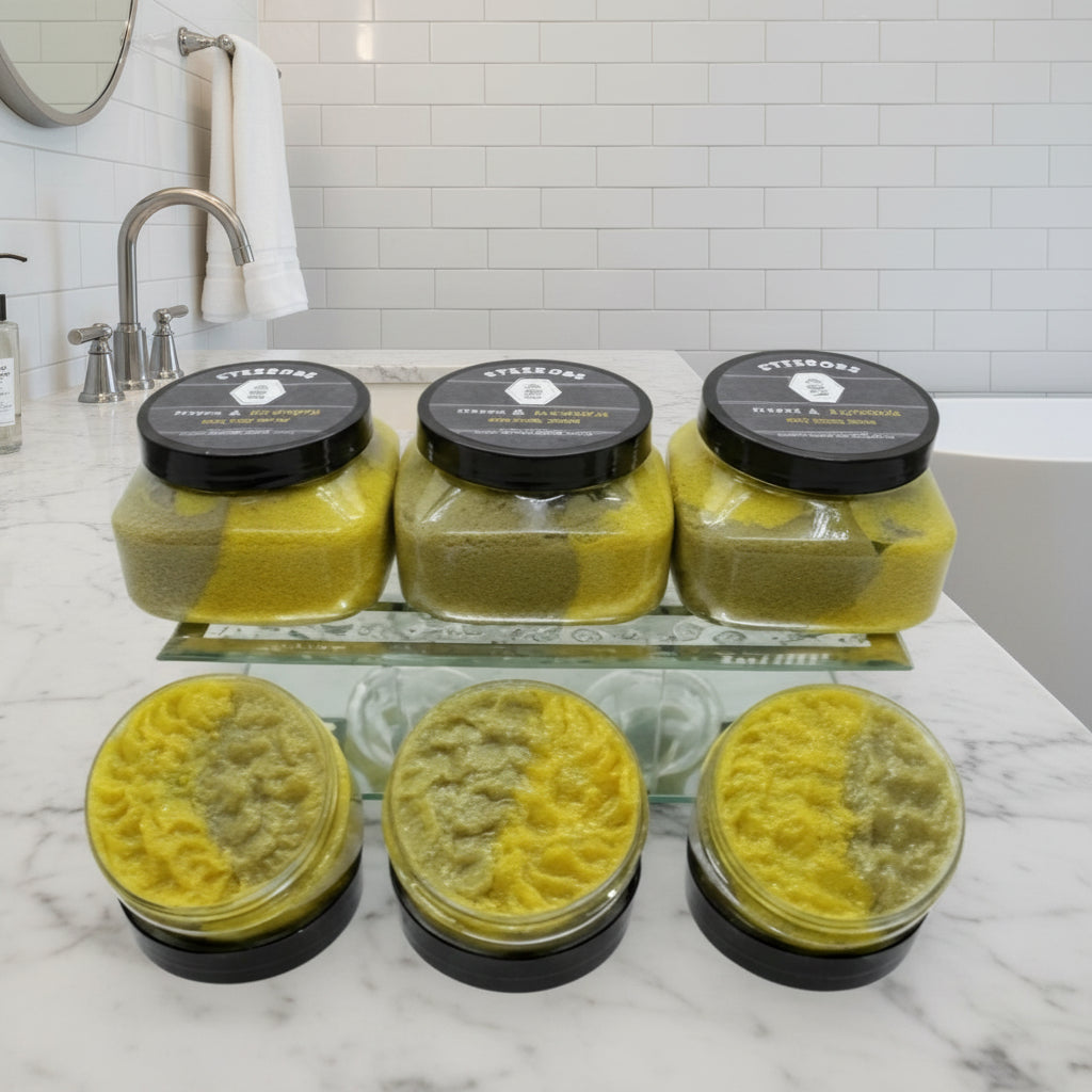 Strebors Organic Neem and Turmeric  scrubs - 3 Jars