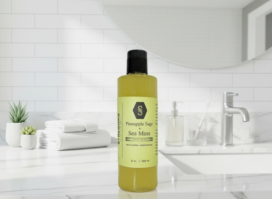 Strebors Pineapple Sage w/Sea Moss Body Wash