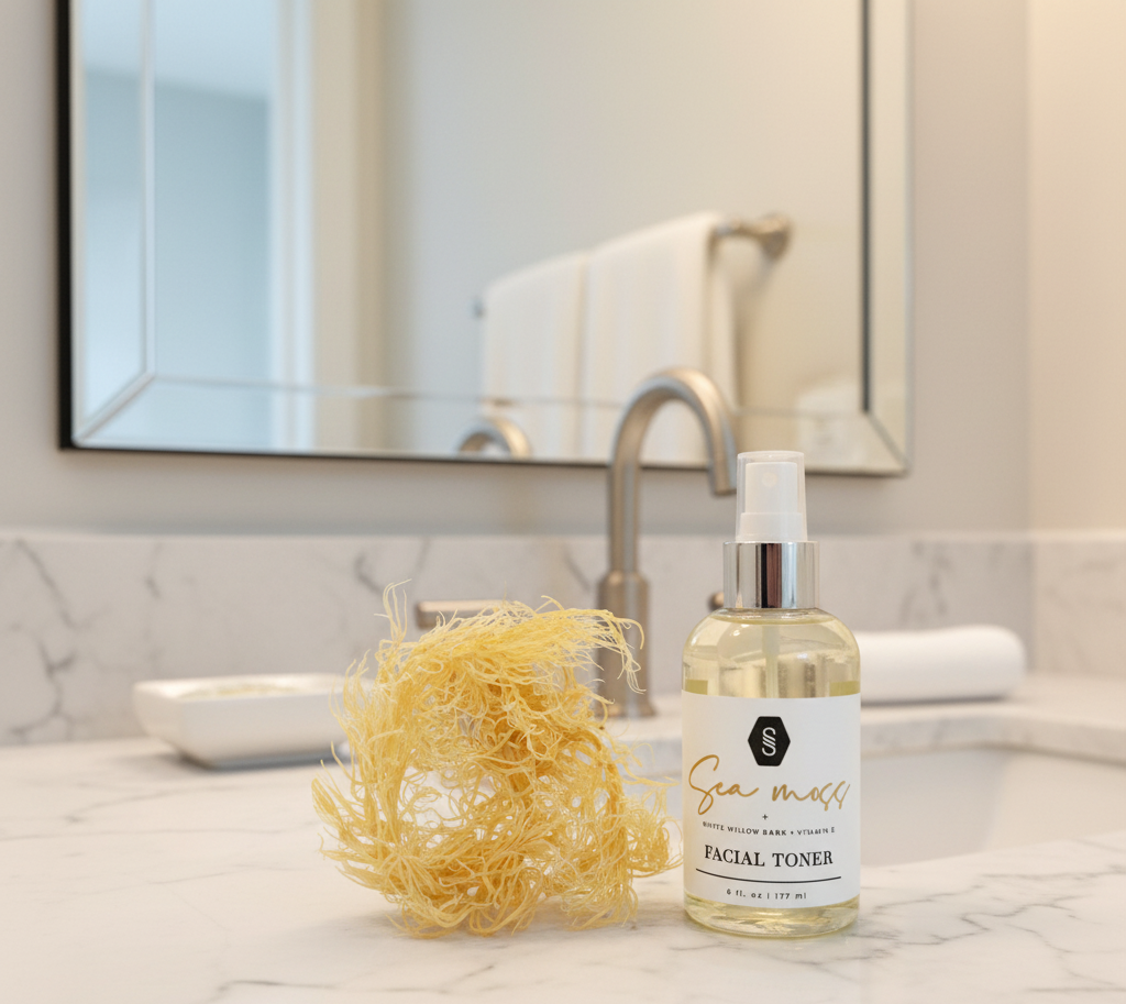 Strebors Sea Moss Facial Toner with Wildcrafted Sea moss.