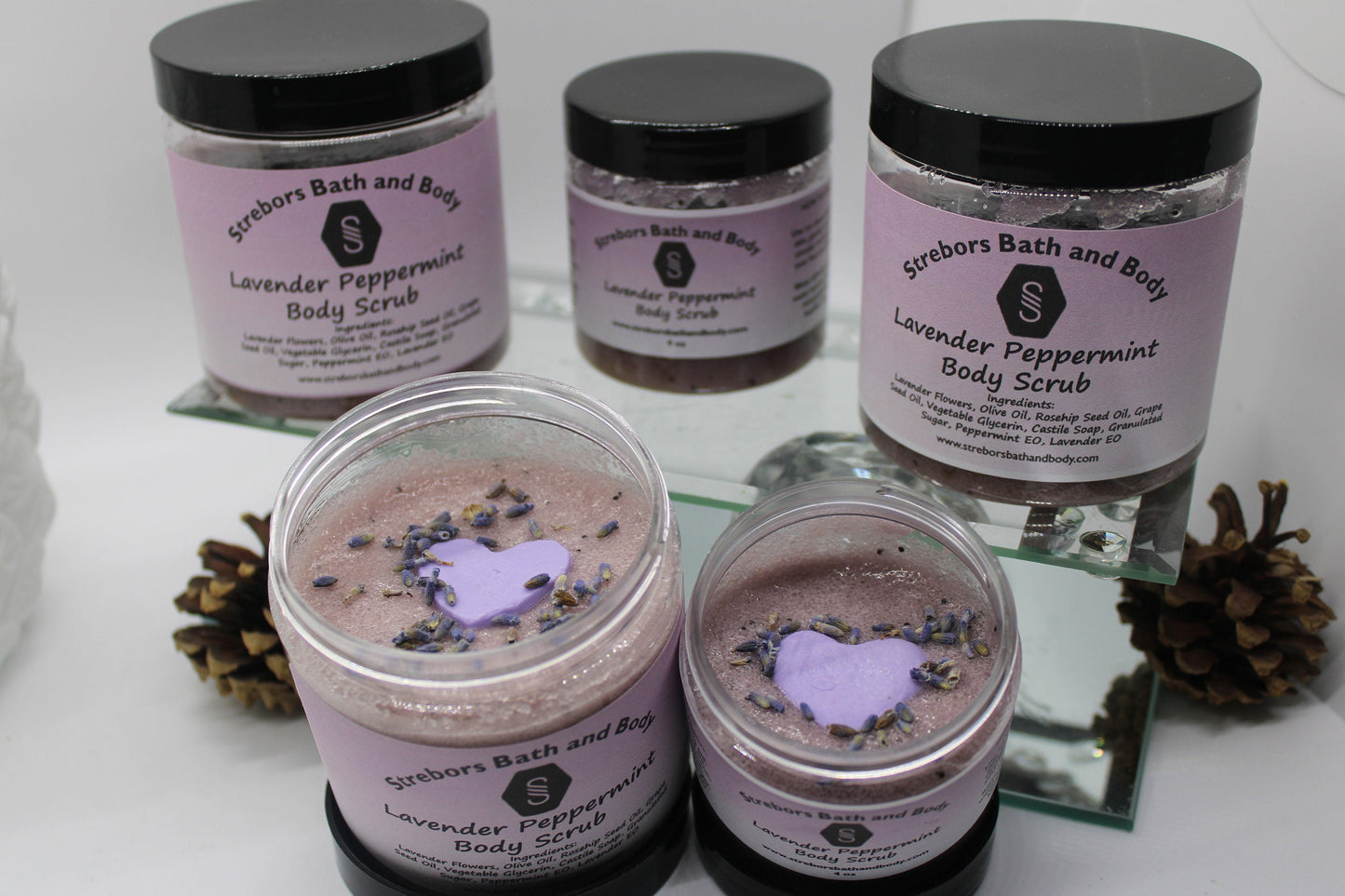 Strebors Lavender Peppermint Shea Sugar scrub